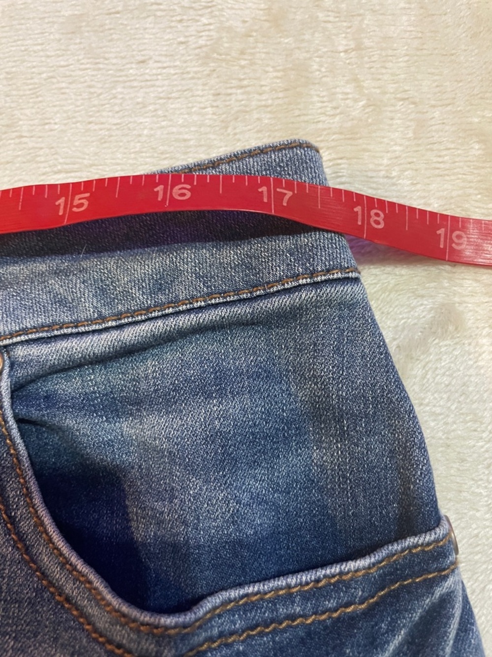 Cato Distressed Blue Denim Midi Skirt - Picture 7 of 8